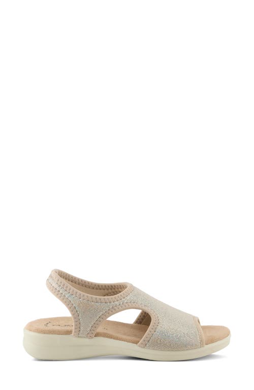 Flexus By Spring Step Nyaman Slingback Sandal In Gold