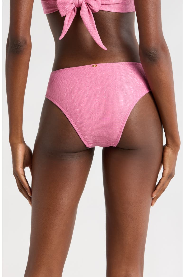 Metallic Bikini Bottoms, Alternate, color, SORBET