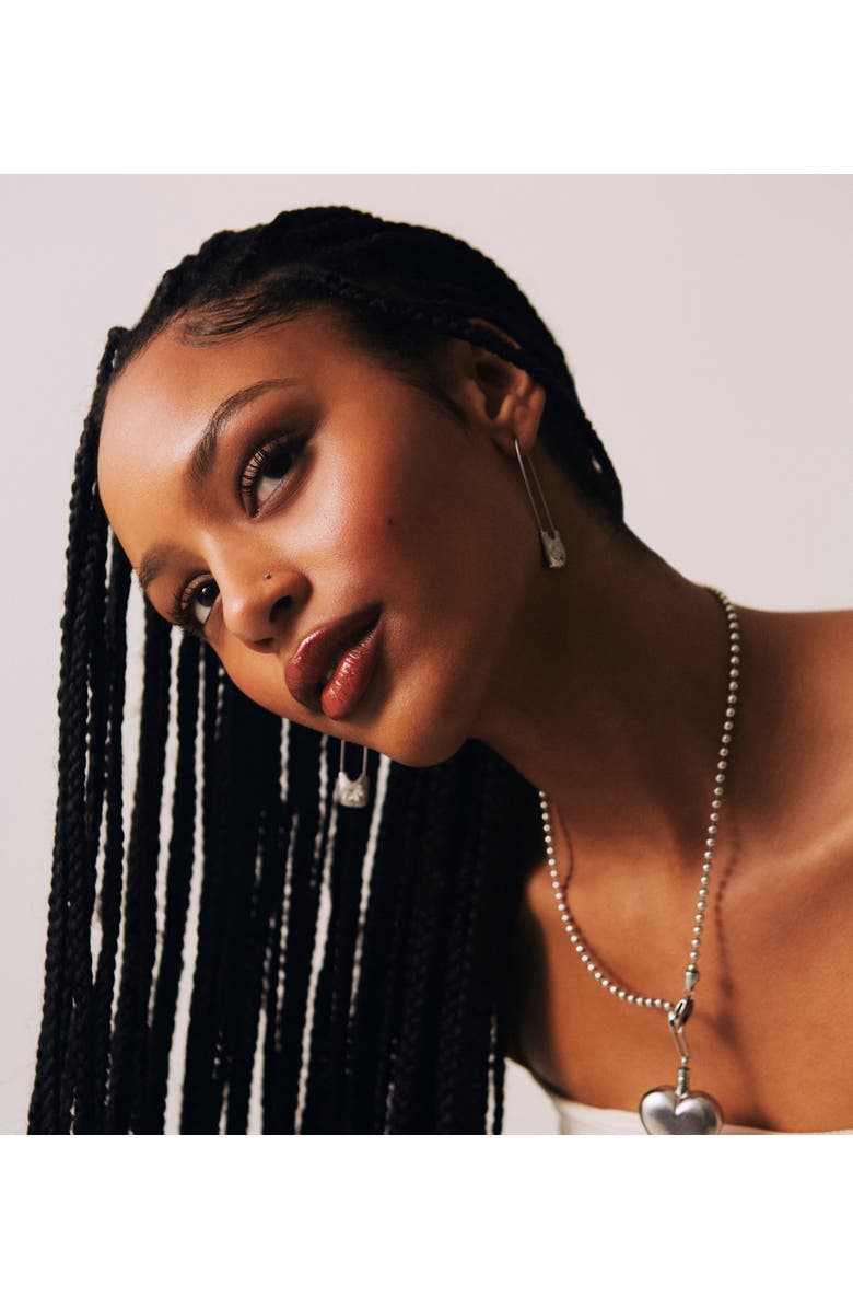 67jewelry Silver Safety Pin Earrings, Alternate, color, Silver