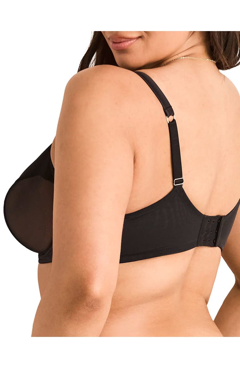 Adore Me Brittani Unlined Balconette Bra, Alternate, color, Black