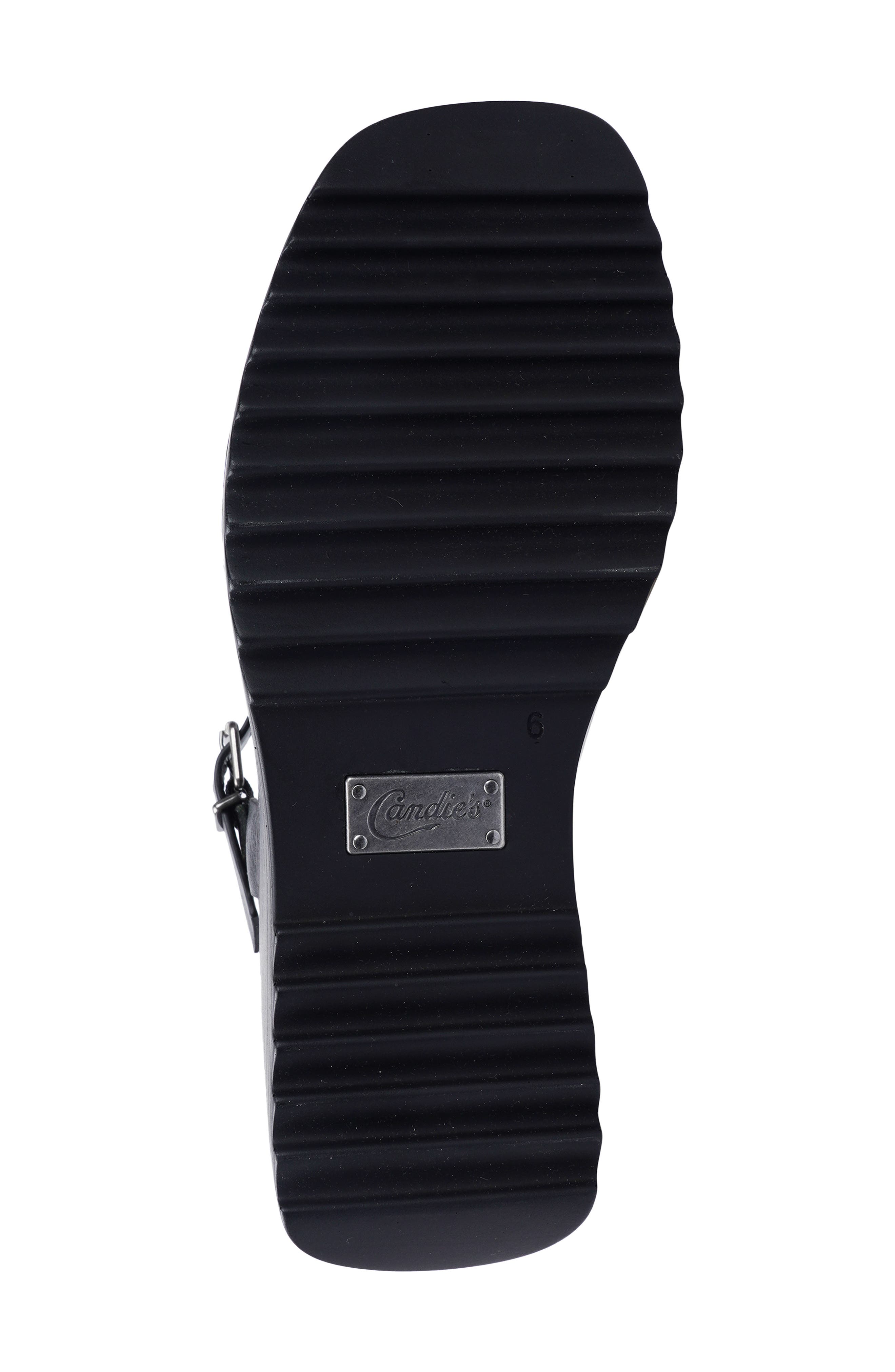 Candie's Daryna Platform Wedge Sandal, Alternate, color, Black