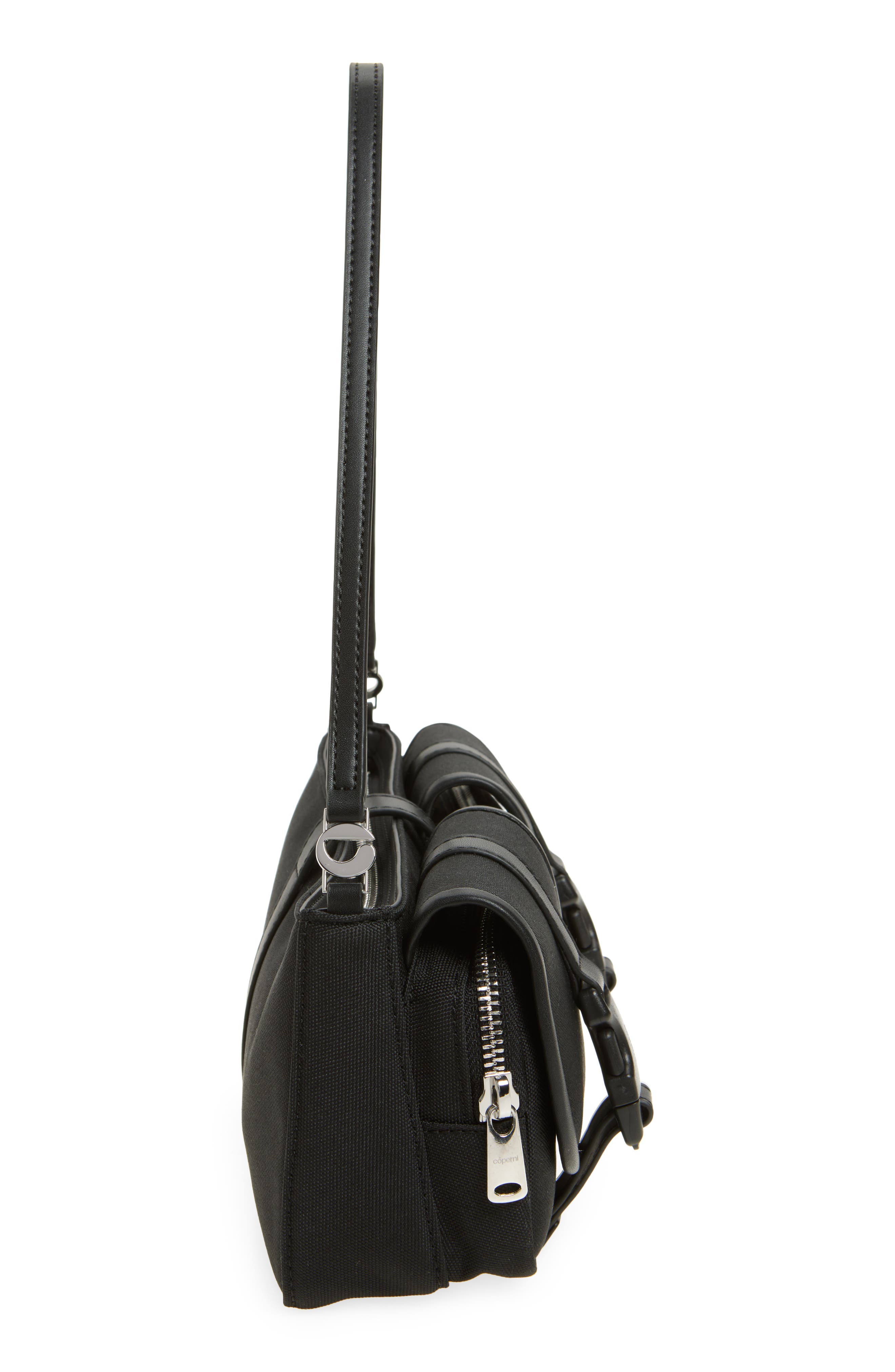 Coperni Cargo Baguette Bag, Alternate, color, Black