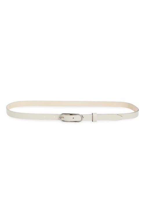 Rag & Bone Women's Baby Rounded Rebound Belt In White