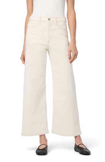 High Waist Ankle Wide Leg Jeans