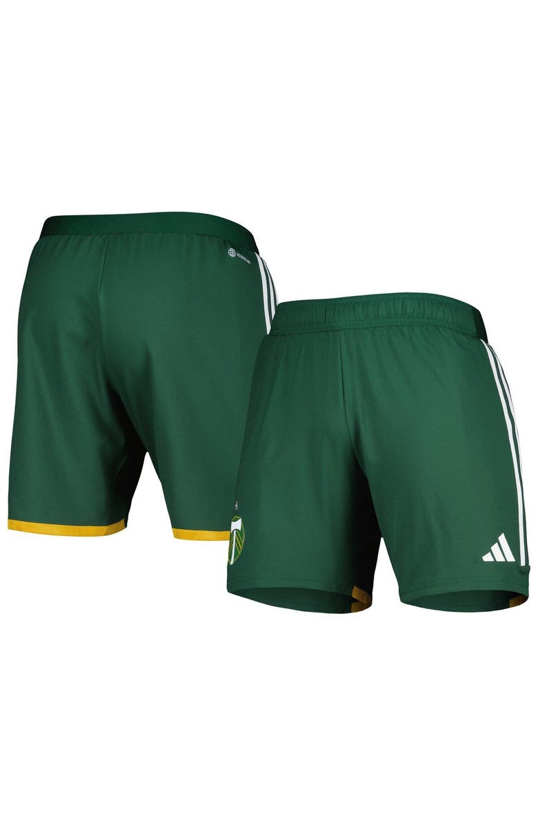 adidas Men's adidas Green Portland Timbers 2023 Away AEROREADY Authentic Shorts, Main, color, Green