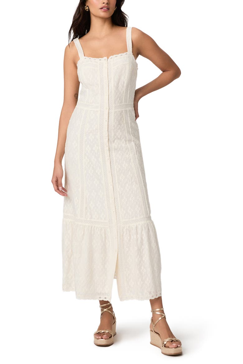 Kelli Lace Sleeveless Maxi Dress, Main, color, ANTIQUE WHITE