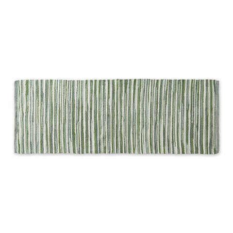 Jadeite Slim Stripe Cotton Chindi Rug