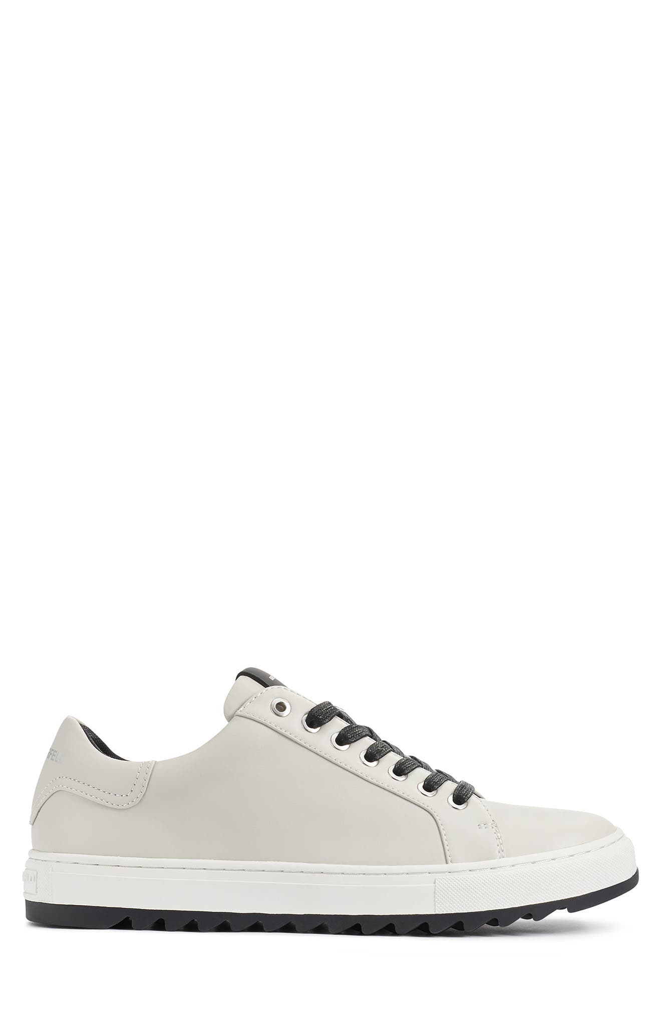 Leather Low Top Sneaker, Alternate, color, CEMENT