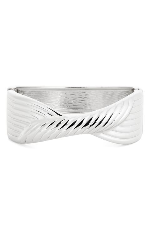Textured Bold Hinge Bracelet