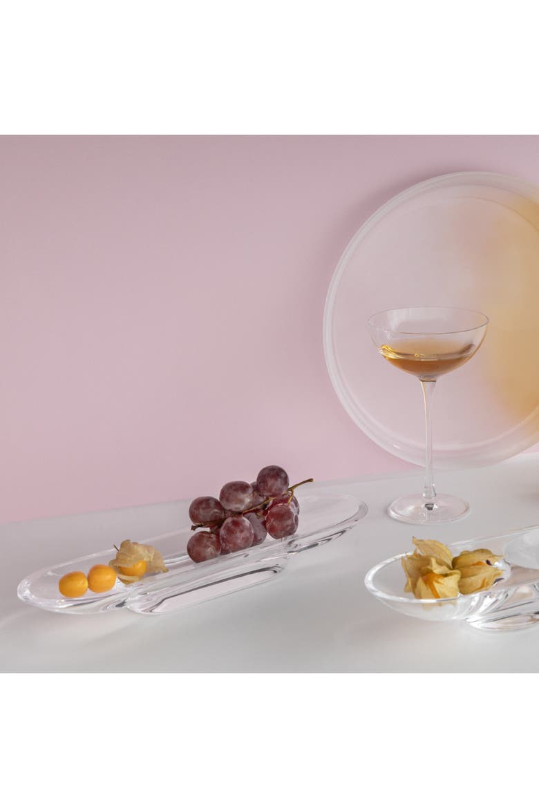 Silhouette Compartment Tray, Alternate, color, Clear