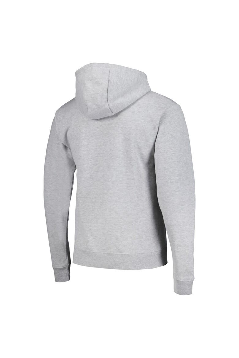 Men's League Collegiate Wear  Heather Gray Kansas Jayhawks Tall Arch Essential Pullover Hoodie, Alternate, color, Heather Gray