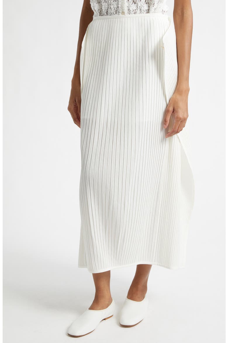 Flowy Pleated Skirt, Alternate, color, IVORY