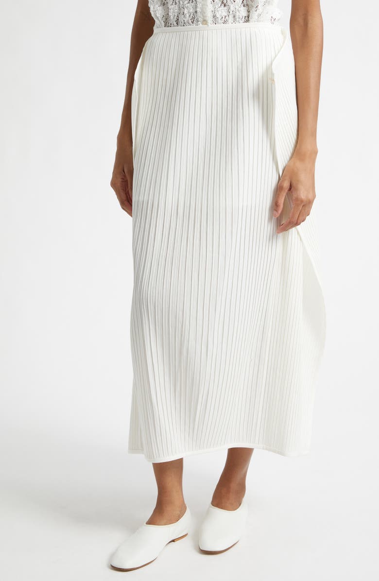 EENK Flowy Pleated Skirt, Alternate, color, Ivory