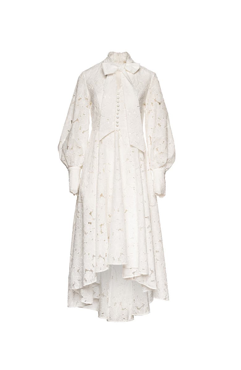 Vasiliki Mirabel Lace Midi Dress, Main, color, White