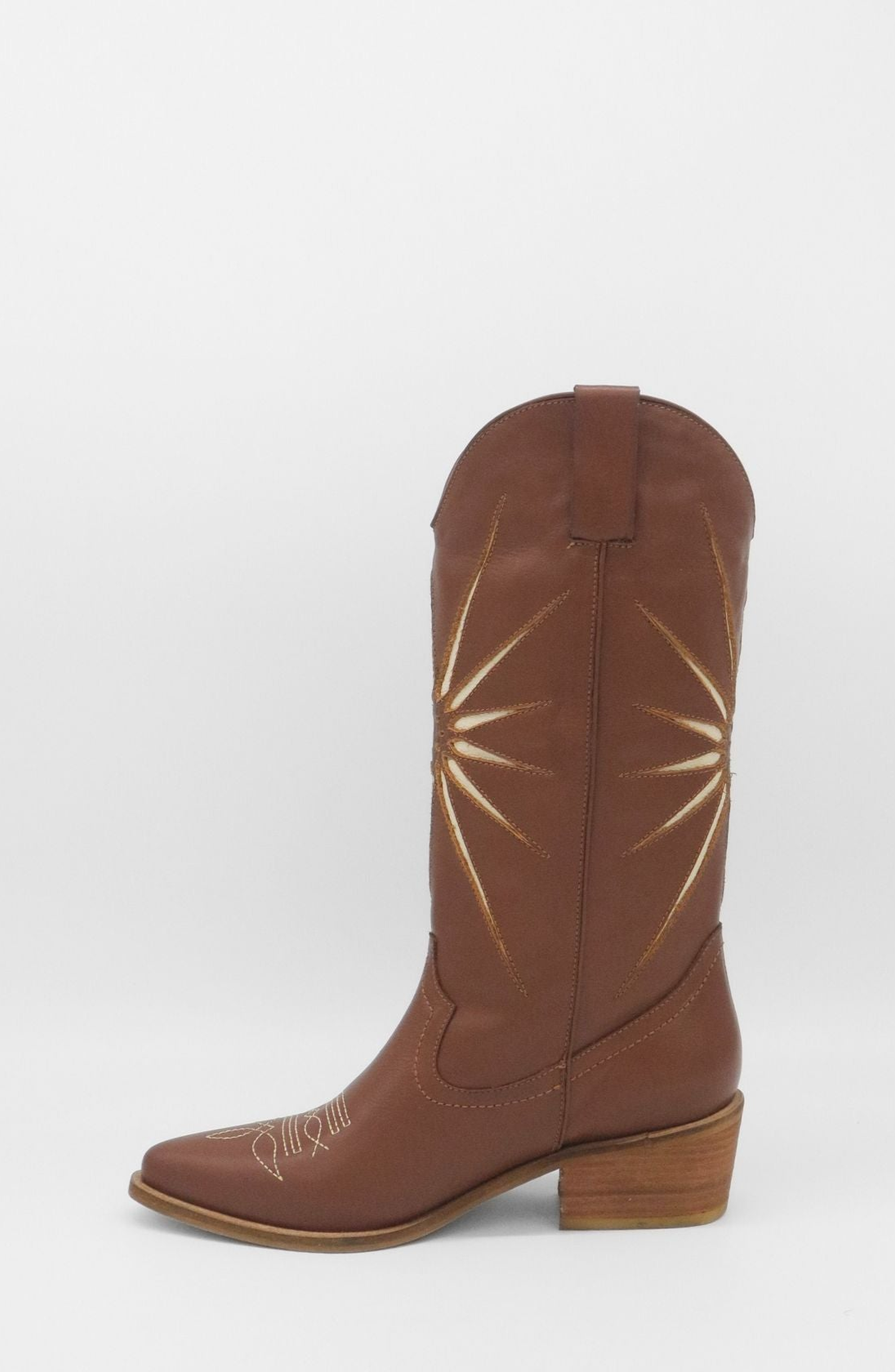 STIVALI NEW YORK Moonrise Cowboy Boots, Alternate, color, Cognac