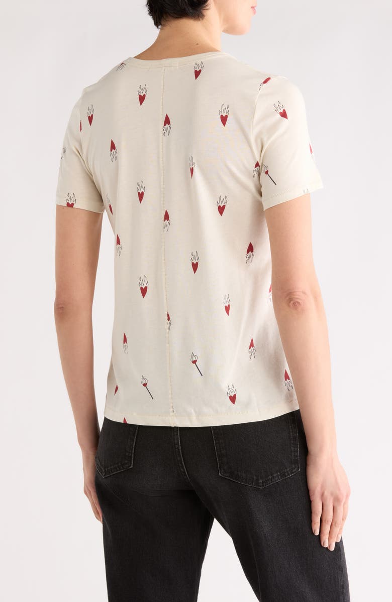 rag & bone Flame Heart Graphic T-Shirt, Alternate, color, Ivory