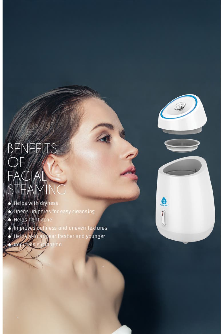 GlowPro Nano Facial Steamer, Alternate, color, WHITE
