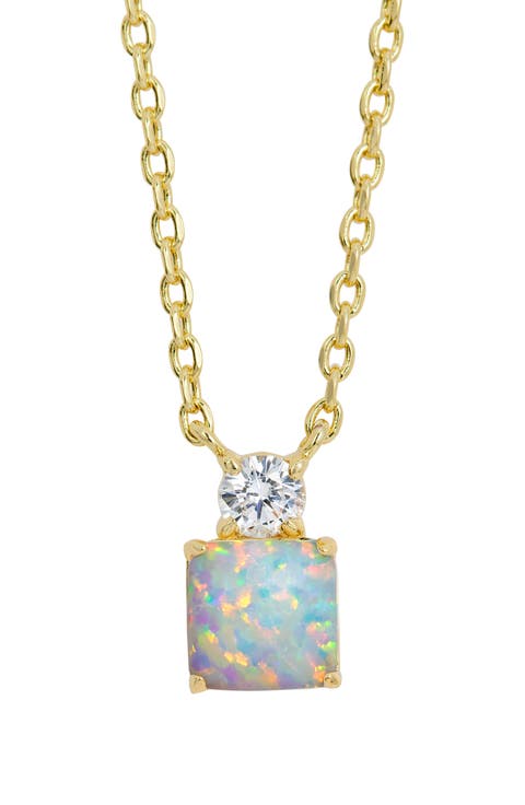 Cubic Zirconia Birthstone Pendant Necklace