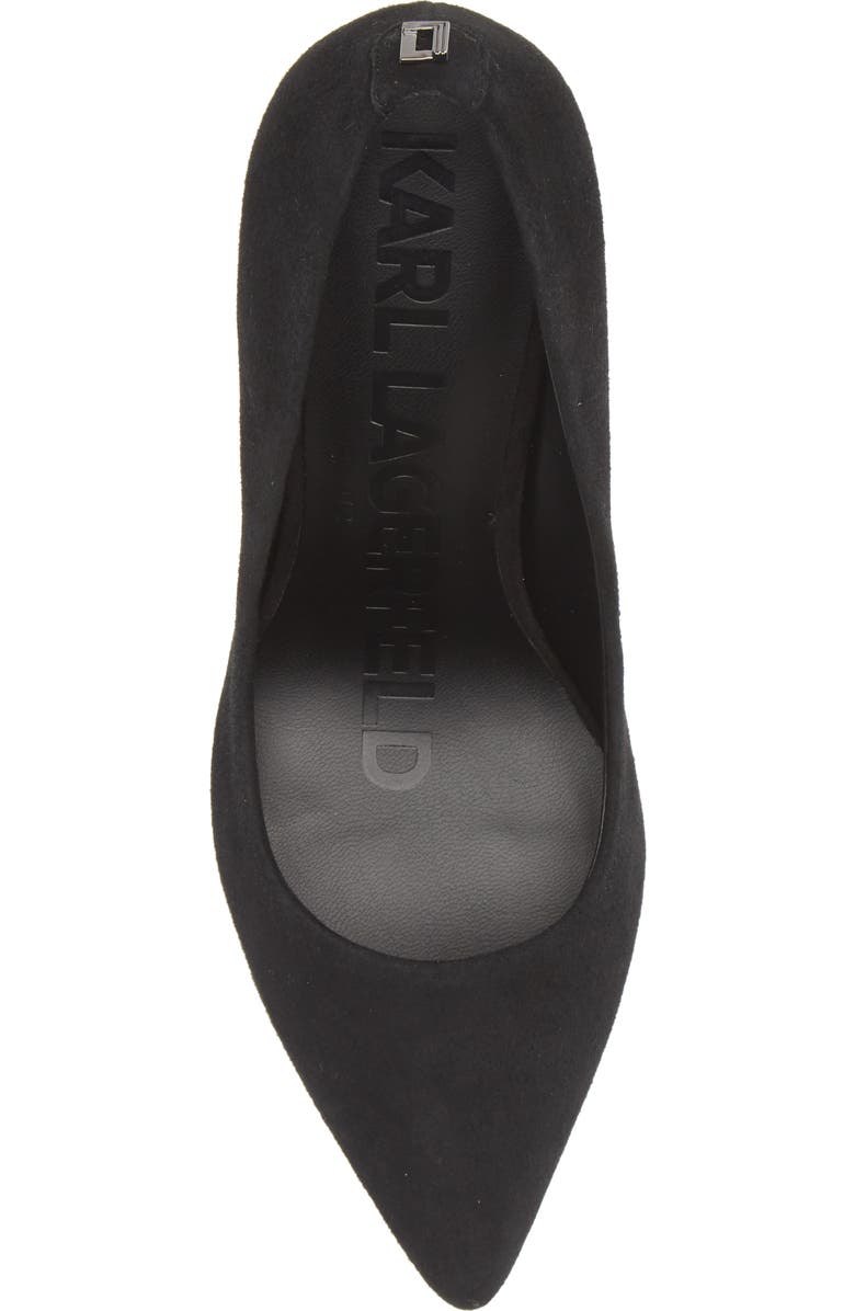 KARL LAGERFELD PARIS Royale Pointed Toe Pump, Alternate, color,