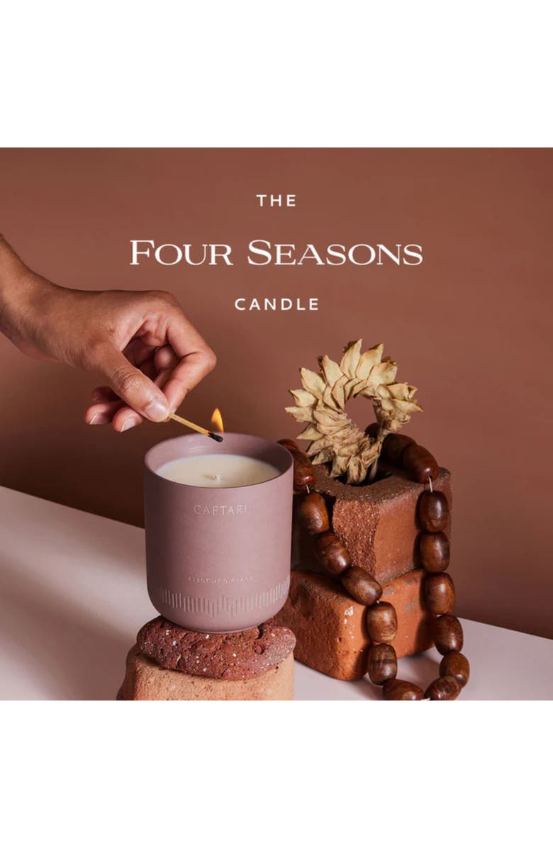 Caftari Scent of Nirvana Meditation Candle, Alternate, color, Deep Mauve