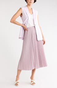 NORDSTROM RACK Chiffon Pleated Midi Skirt