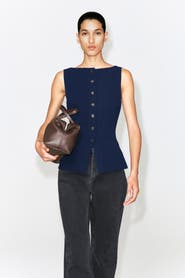 COS Cotton-blend Crepe Vest