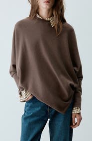 MANGO Vanessa Asymmetric Hem Sweater