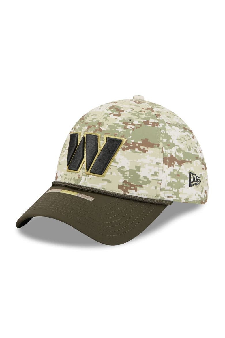 Men's New Era  Camo Washington Commanders 2025 Salute to Service 39THIRTY Flex Hat, Alternate, color, Camo