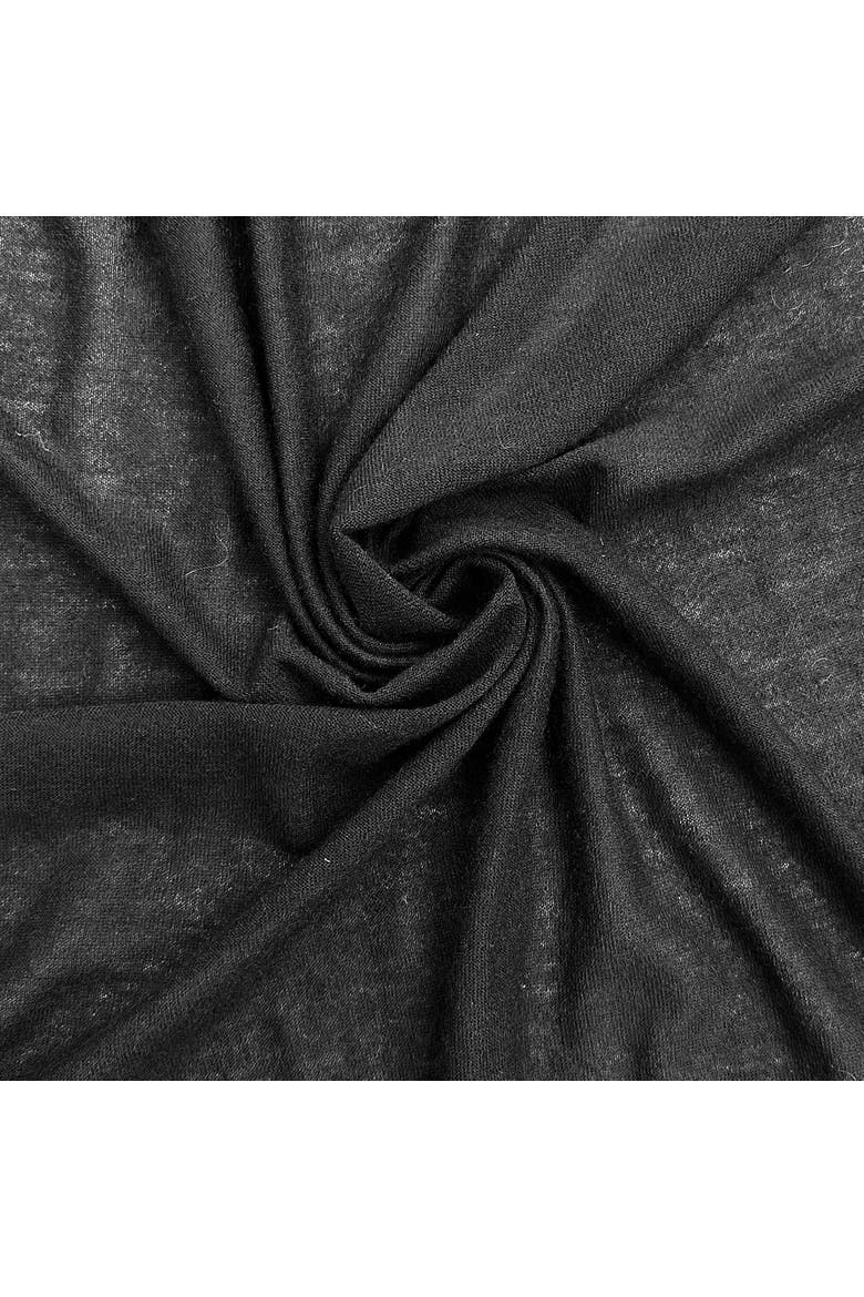 Marguerite Paper Thin Cashmere Sweater, Alternate, color, Black