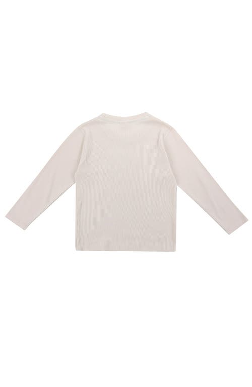 Turtledove London Kids Organic Cotton Wild Solgan Print Top In White