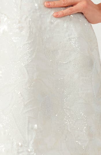 Linda Sequin Strapless Minidress
