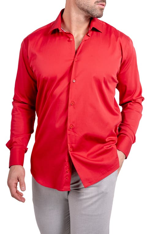Maceoo Blacklabel Softstretch Ascension Button-up Shirt In Red
