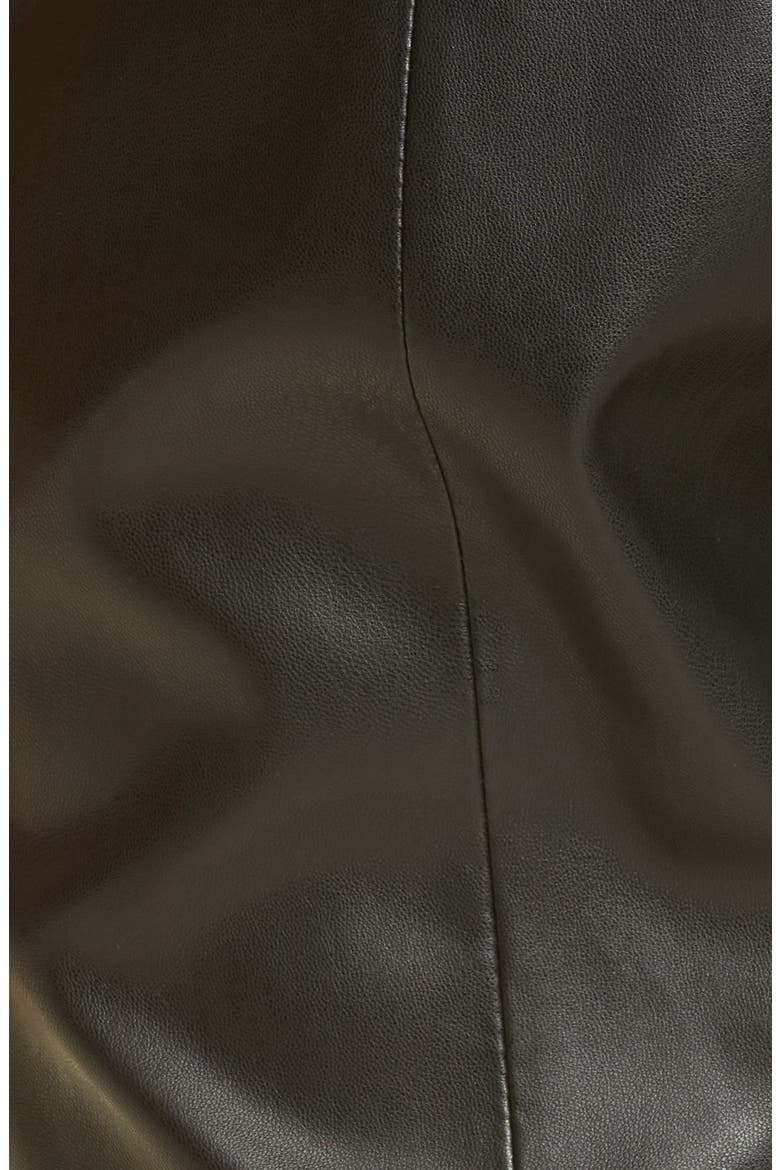 Rue High Waist Faux Leather Pants, Alternate, color, BLACK