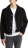 FRAME Suede Trucker Jacket