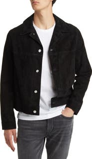 FRAME Suede Trucker Jacket