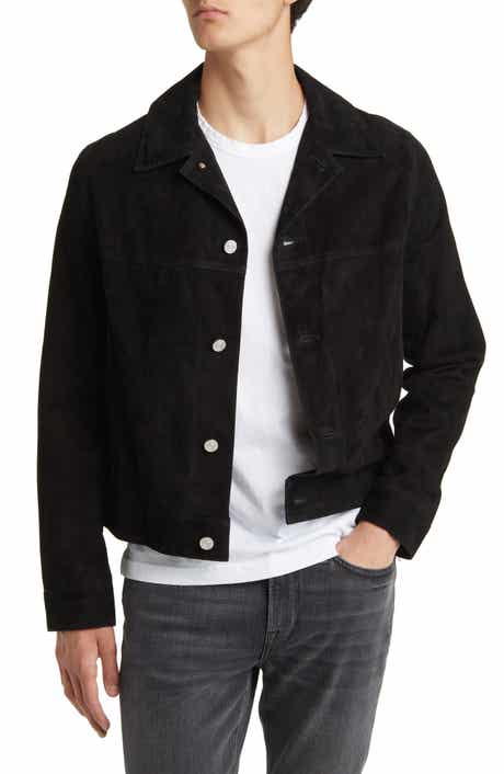 FRAME Suede Trucker Jacket