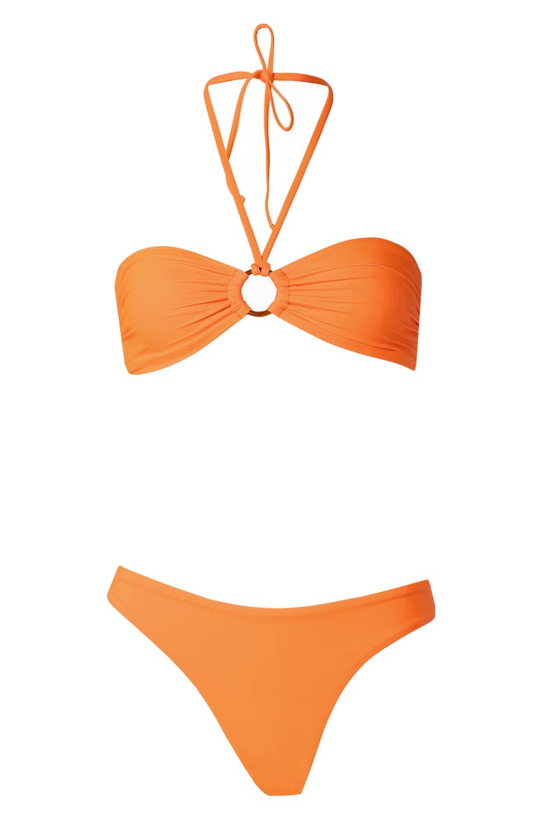 Orange Iconic Reversible Bikini Bottoms, Alternate, color, ORANGE