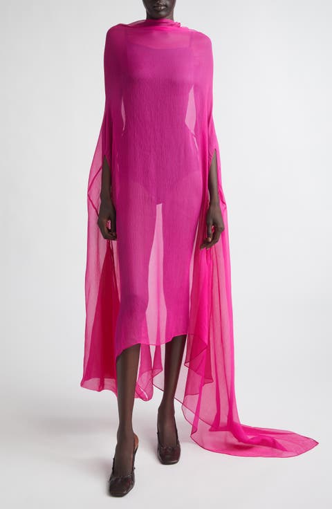 Washed Silk Mousseline Dress