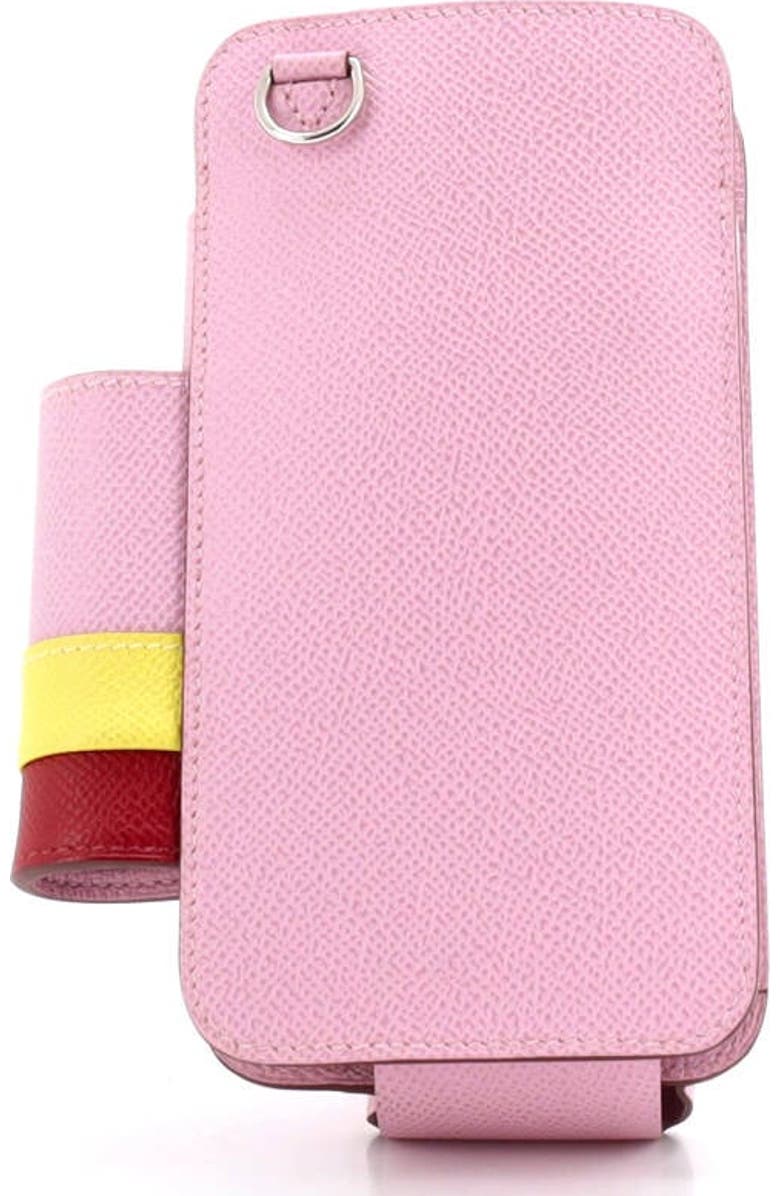 Pre-Owned Hermes Hermesway Phone Case Crossbody Bag Epsom, Alternate, color, Mauve Sylvestre