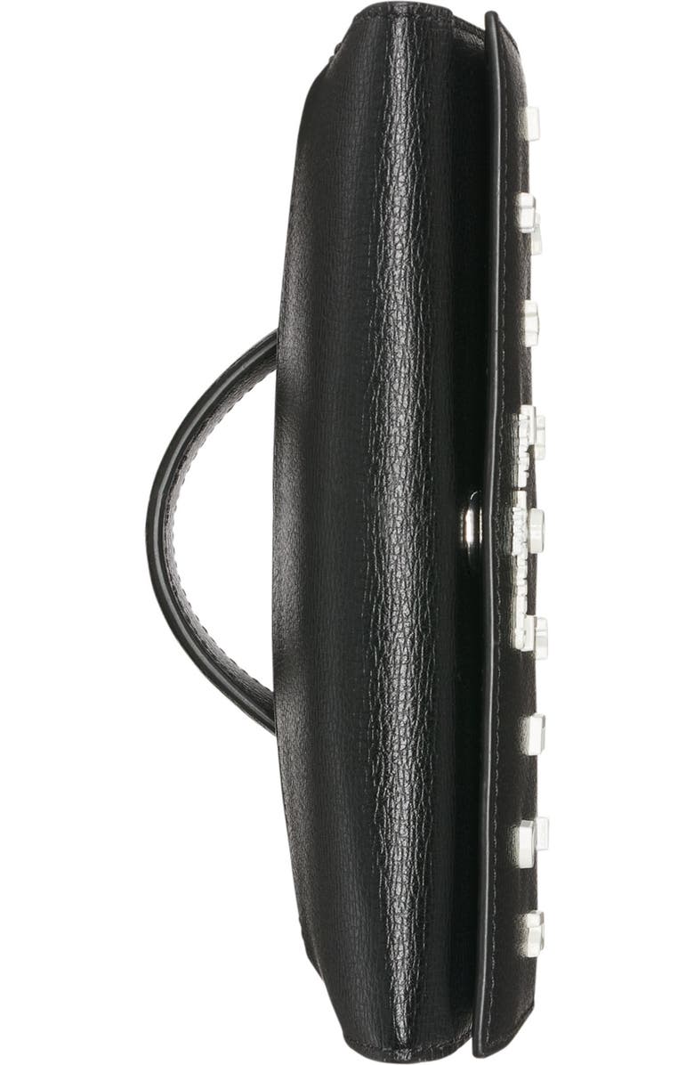 KARL LAGERFELD PARIS Jaqueline Wallet on Chain, Alternate, color, Black/White