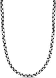 David Yurman Men's Box Chain Necklace in Sterling Silver, 4.8mm
