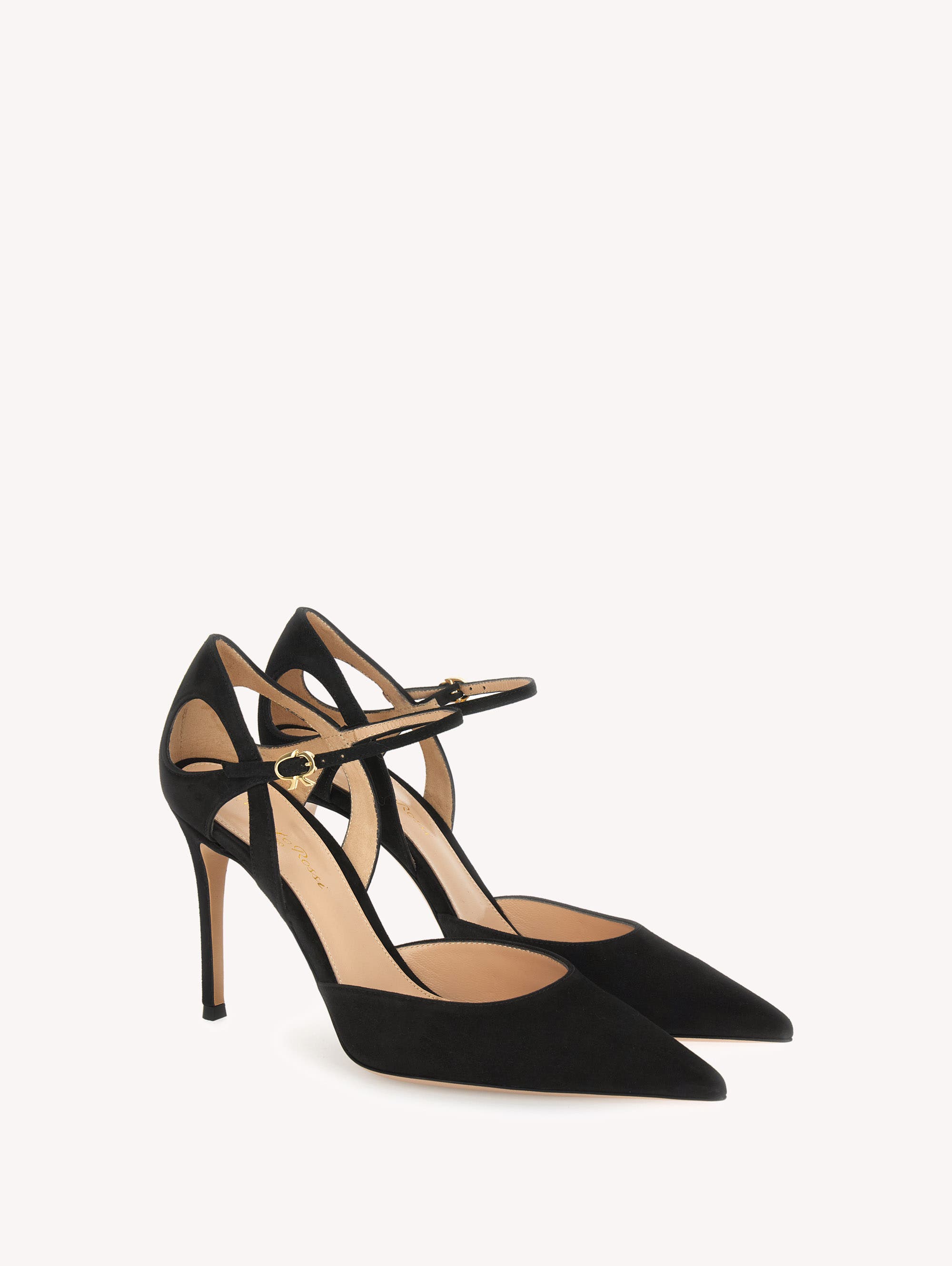 Gianvito Rossi Charlotte Pump, Alternate, color, Black Suede