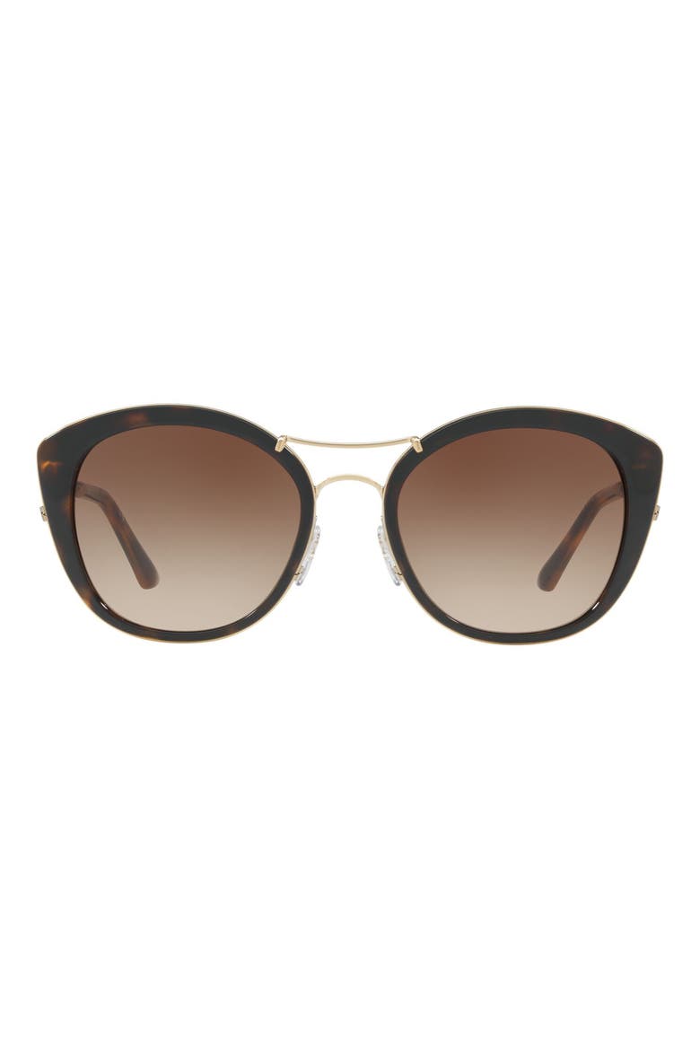 53mm Gradient Sunglasses, Main, color, DARK HAVANA