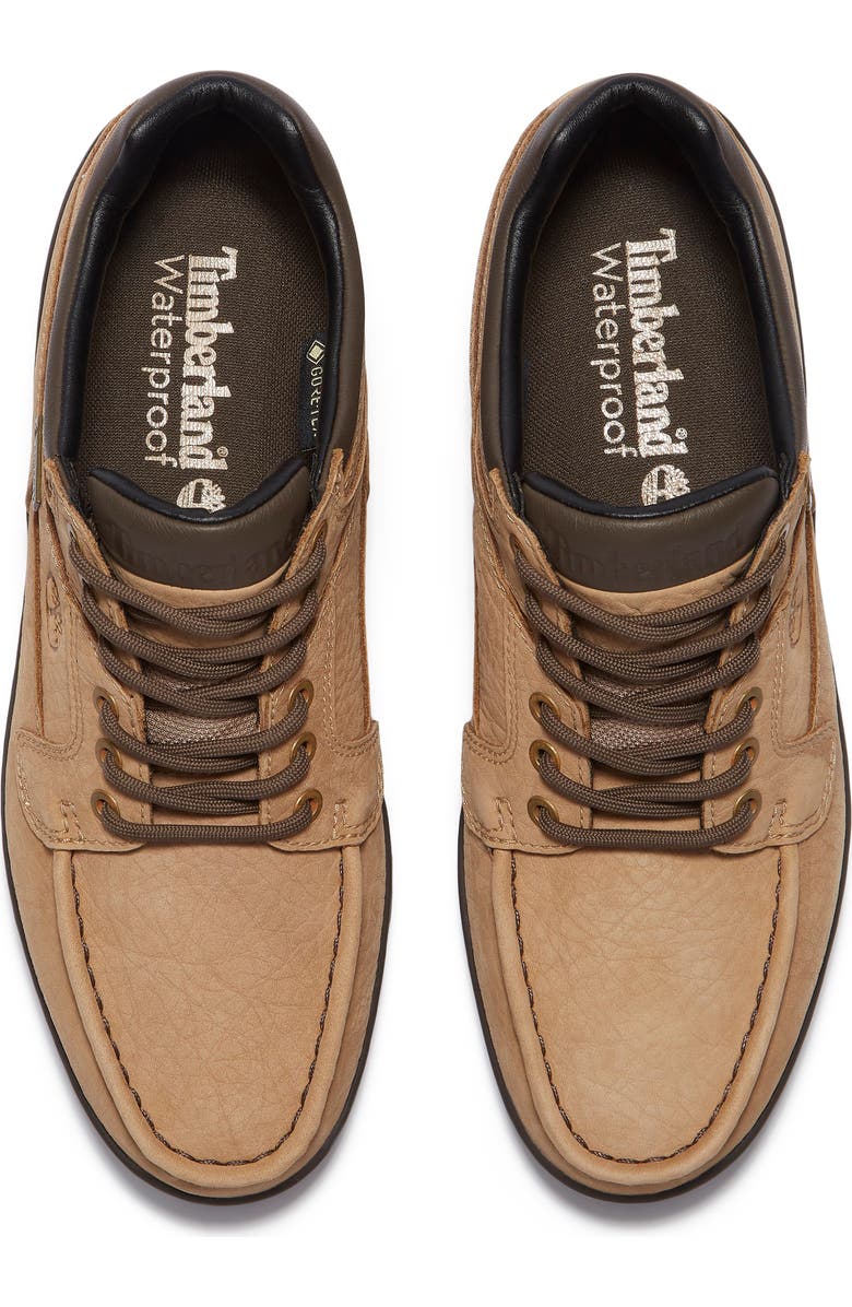 Timberland Mid Lace-Up Moc Toe GORE-TEX<sup>®</sup> Shoe, Alternate, color, Medium Beige Nubuck/ Dark Brow