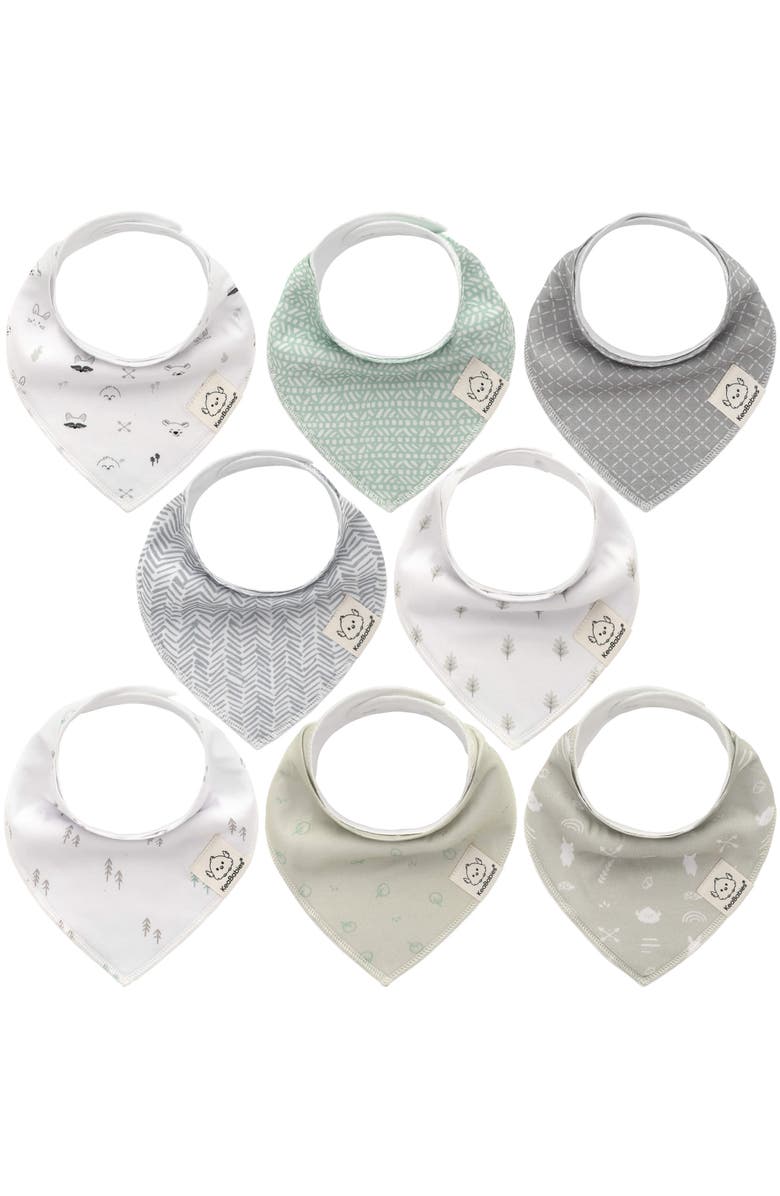 KeaBabies 8-Pack Organic Bandana Bibs, Main, color, Nordic