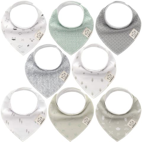 8-Pack Organic Bandana Bibs (Boy)