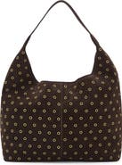 MANGO Suede Eyelet Shopper Bag