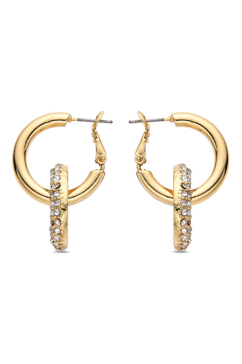Lucie CZ Sparkle Drop Earrings, Alternate, color, GOLD