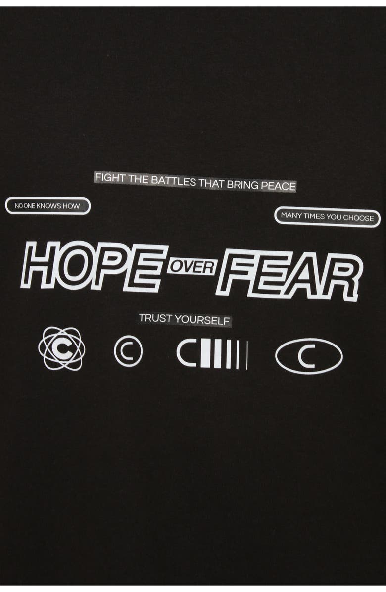 THE CELECT Hope Over Fear Tee, Alternate, color, Black