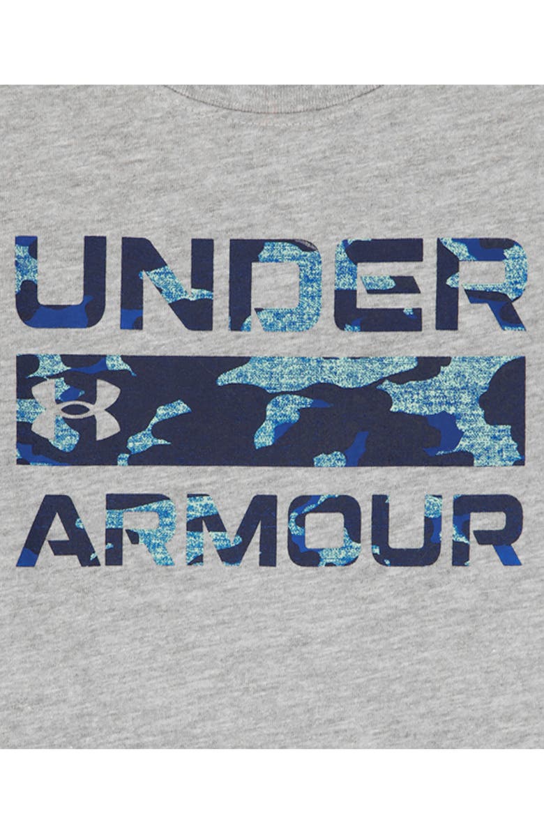 Under Armour Kids' Camo Logo Graphic T-Shirt & Shorts Set, Alternate, color, Mod Gray
